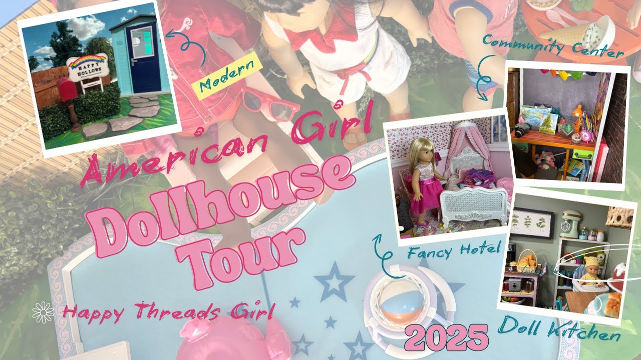 Doll house Tour for American Girl   SD 480p