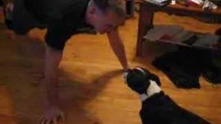 Maddox and me doing push ups