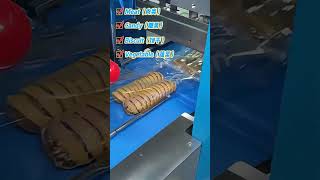 Automatic Bread Vacuum Flow Packaging Machine #packagingmachinery #packingmachine #packagingmachine