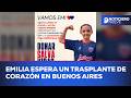 Emilia presenta una cardiopatía dilata y espera un trasplante de corazón en Buenos Aires