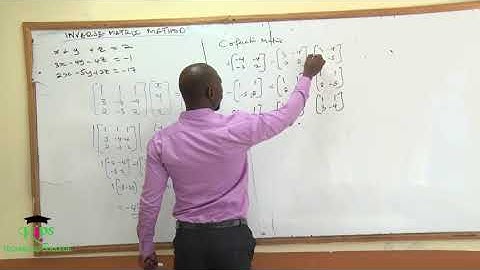 SOLVING SIMULTANEOUS EQUATION OF 3 UNKNOWN BY INVERSE MATRIX METHOD