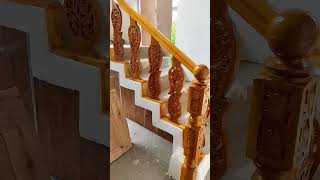 Wooden Staircase Railing Design 2023, Interior Home Decor