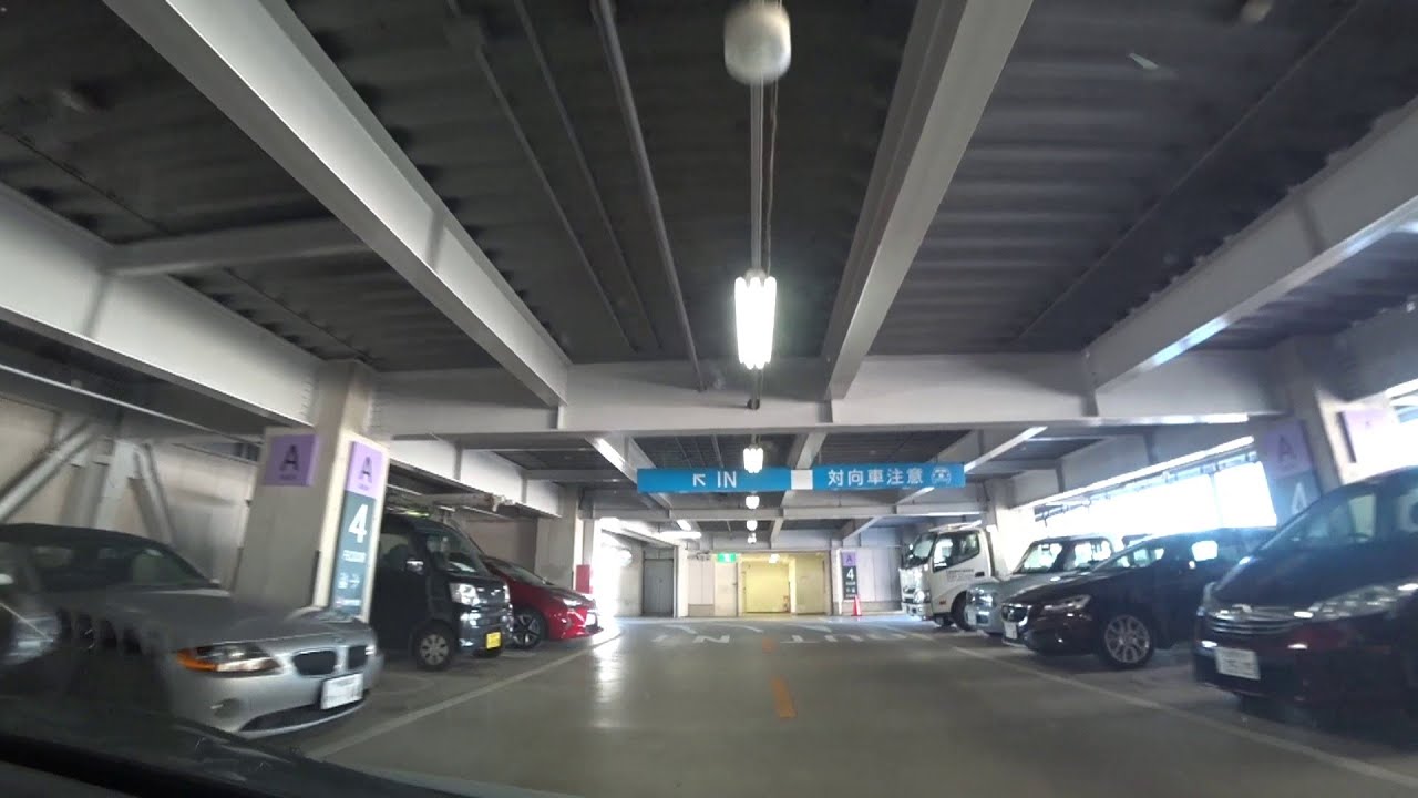 西武船橋パーキング 屋上立体駐車場に入場しました Japan Parking Lot Youtube