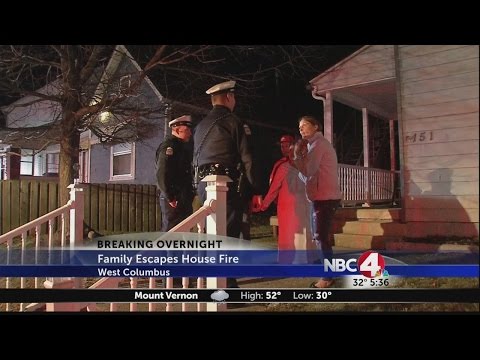 Police help family escape west Columbus fire
