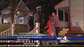 Police help family escape west Columbus fire