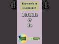 default and do keywords in C Language | Keywords | C Programming | Coding Draft by Kanika