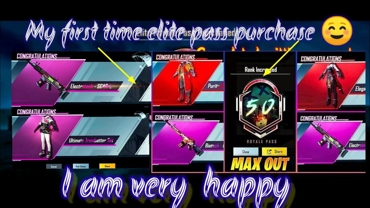 M11 my first time elite pass purchase all maxout ☺️||