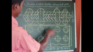 Double riveted double strap butt joint