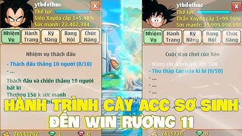 Ngọc Rồng Online - Hành Trình Up Acc Đến Đánh Rương 11 ( phần 1)