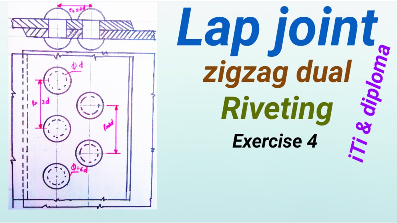 Lap Joint Zigzag Double Riveting In Hindi Iti Diploma YouTube