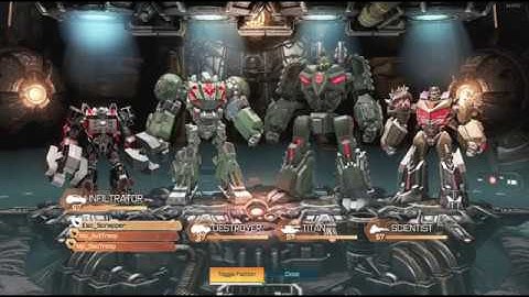 TRANSFORMERS: FOC - Ai Mod in Create a Character