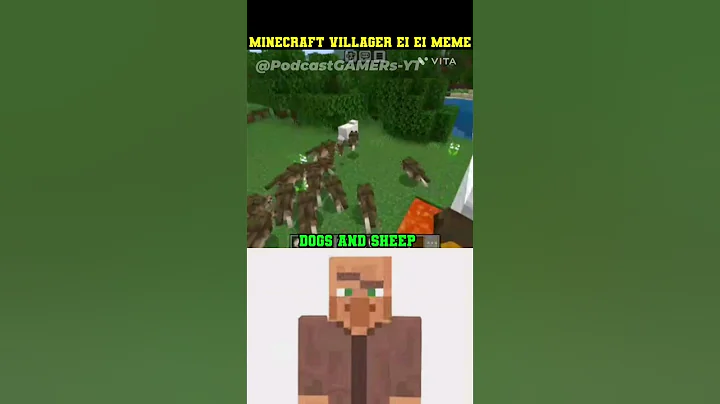 DOG AND SHEEP ( Minecraft VILLAGER Ei Ei MEME #minecraft #eieiei #minecraftmemes