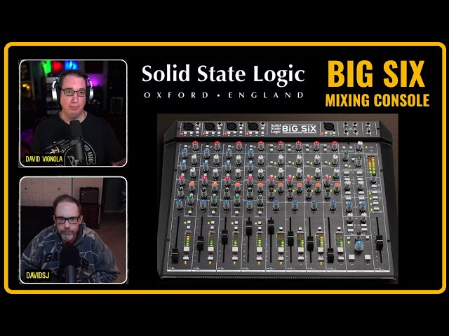 SSL BiG SiX Mixer analógico e interface de áudio com 16 canais