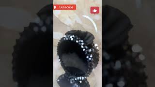 Elegant black bead bag @bountifulbeautydiy #handmade #beads #shorts  #viralvideo #trending #tutorial