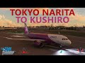 MSFS | flybywire A32NX Dev Branch - Peach Ops - Tokyo Narita to Kushiro on VATSIM [Airbus A320neo]