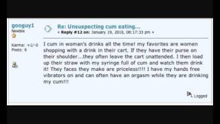 Cumming On Unsuspecting Women