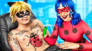 Le Studio de Tatouage Ladybug pour les Super-Héros