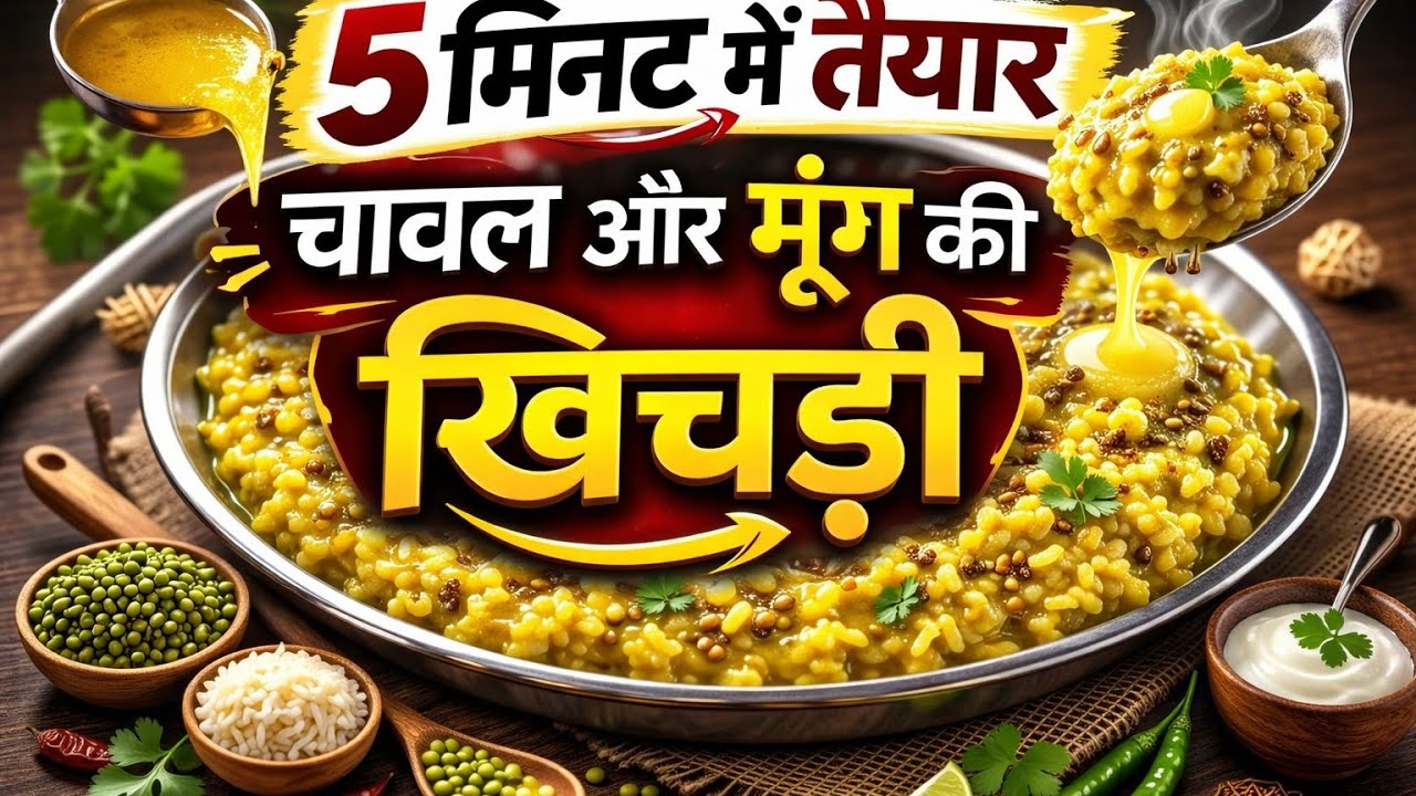#गांव #चावल मूंग की स्वादिष्ट और पौष्टिक खिचड़ी#food #देसी #cooking #recipe #देसी 