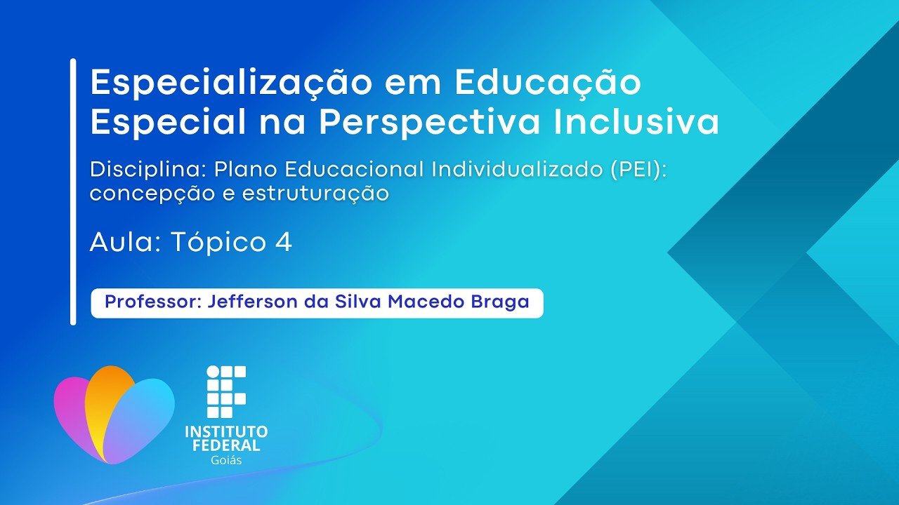 Plano Educacional Individualizado (PEI): concepção e estruturação | Tópico 4