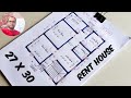 27x30 sqft House Plan & Design 🏠