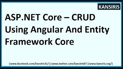 #ASP.NET Core – #CRUD Using #Angular And #Entity #Framework #Core