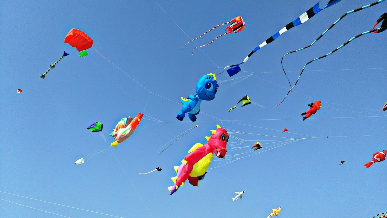 International kite festival 2020 Ahmedabad riverfront l patang mahotsav 2020 Gujarat