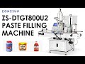 How To Use ZS-DTGT800U2 Automatic Paste Filling Machine with Rotor Lobe Pump Fruit Jam FIller