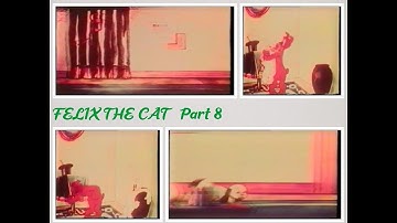 FELIX THE CAT CARTOON - Part 8 | Funny cats animation | Old class animations