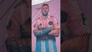 Primer mural de Messi con la camiseta del InterMiami en Miami