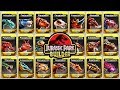 ALL MAX LEVEL 40 GLACIERS (JURASSIC PARK BUILDER)