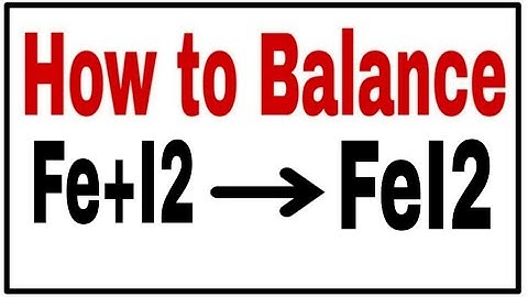 How to Balance Fe+ I2= FeI2|Chemical Equation Fe+I2=FeI2| Fe+I2=FeI2 Balance equation