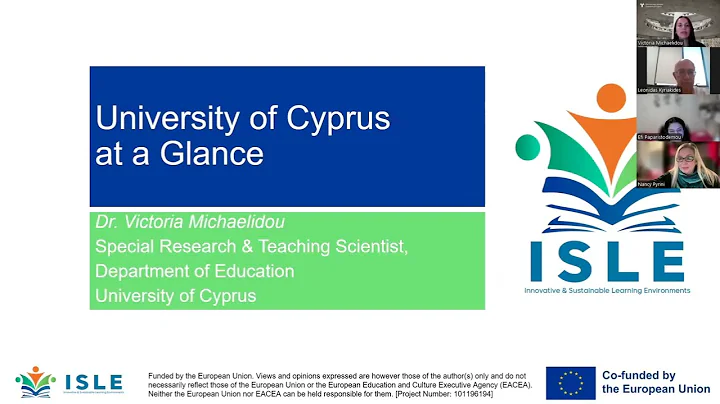 Meet the ISLE Consortium: University of Cyprus (UCY)