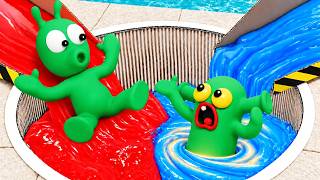 Pea Pea’s Red and Blue Slime Experiment! 🧪 Learn to Share Toys | Cartoon for Kids | Pea Pea Cartoon