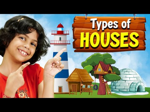 Type of Houses 🏡, Kids English Vocabulary, Learn with Adi Adi Connection