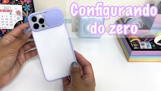 Configurando meu celular novo do zero! iPhone 12 pro + organizando e colocando película