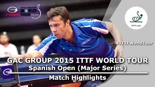 Spanish Open 2015 Highlights: SAMSONOV Vladimir vs SHIBAEV Alexander (1/8)