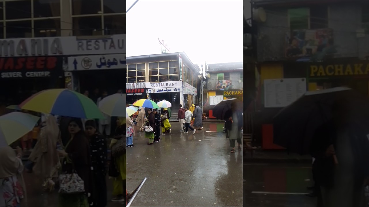 murree mall road heavy rain