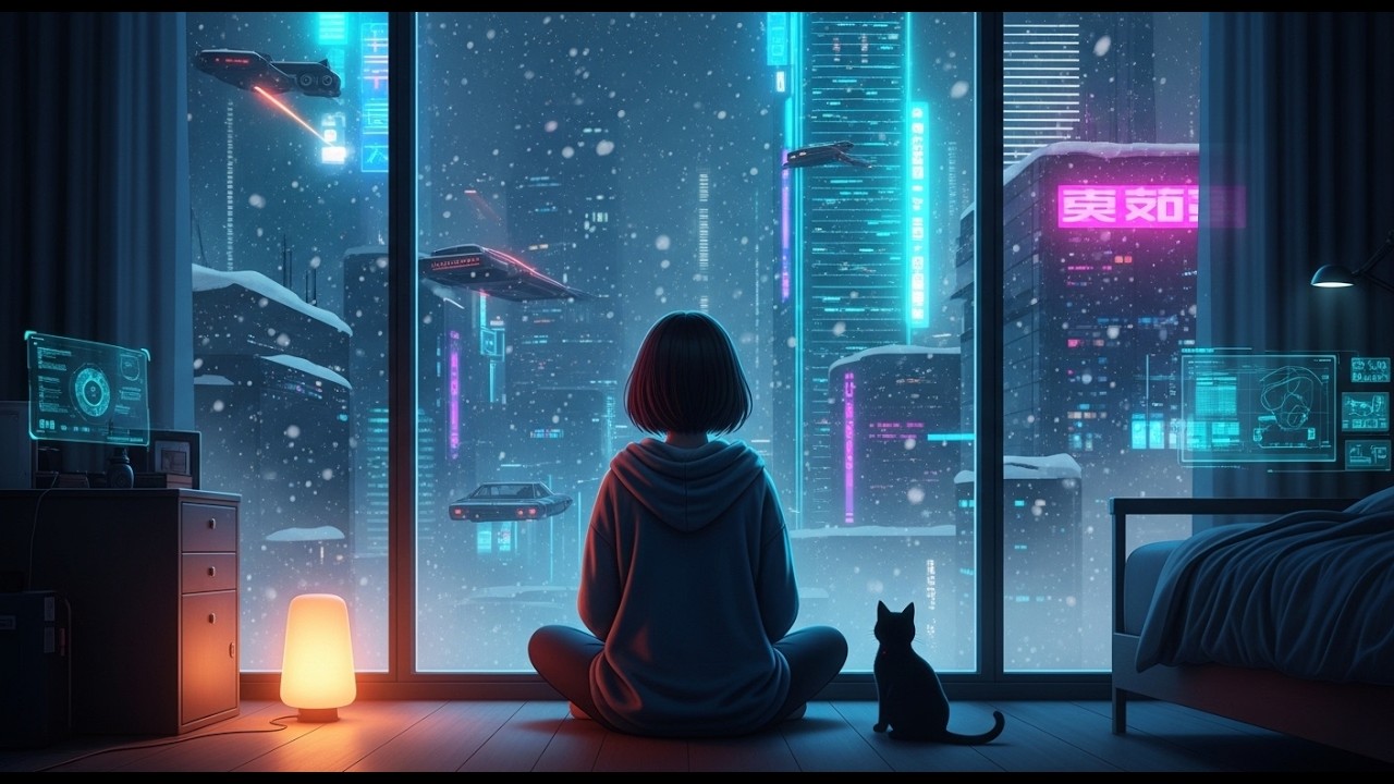 Serene Winter Nights | Lofi Music to Study, Work & Find Deep Concentration