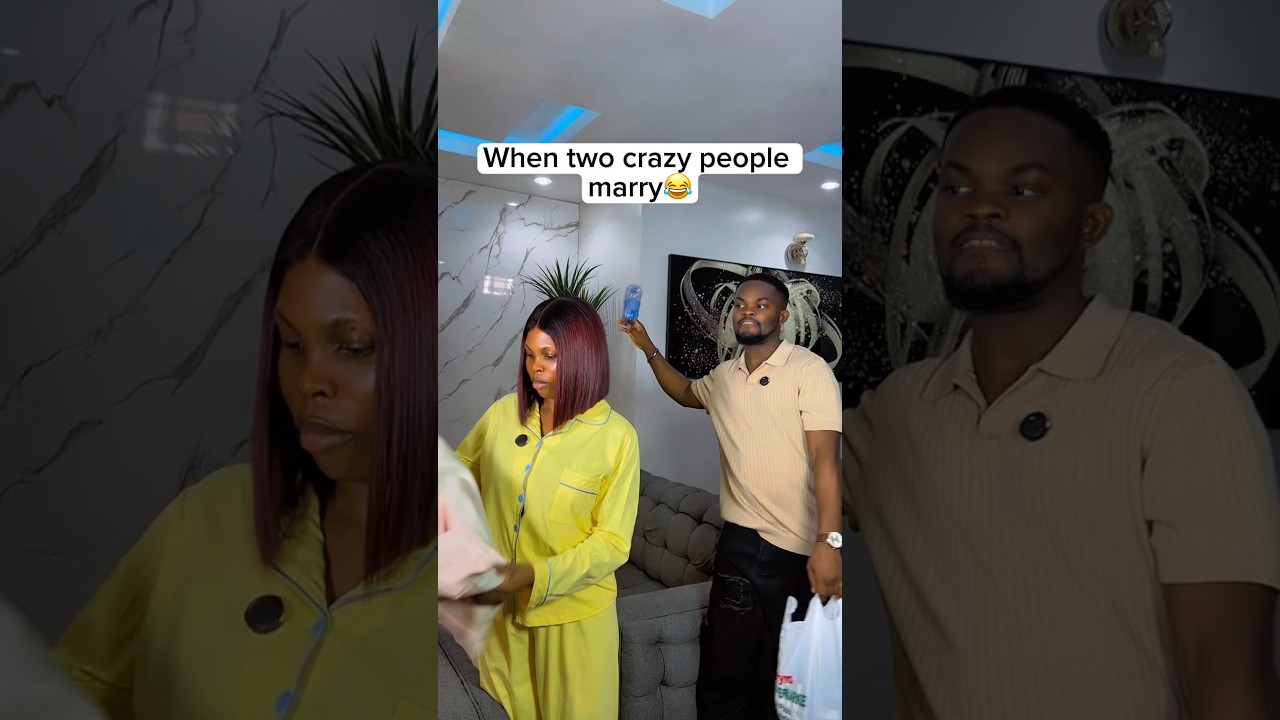 When two crazy people marry😫😂 #funny #comedy #comedyforever #comedyshorts