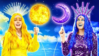 DAY Girl Sun vs NIGHT Girl Moon! One Colored Challenge | BEST Body Swap Moments by La La Life 1,591 views 12 hours ago 1 hour, 27 minutes