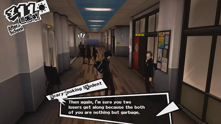 Walking Around Shujin on the First Day (Date: 4/11 & 4/12) | Persona 5
