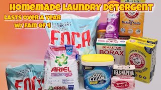 DIY Laundry Detergent pt1 | Easy & Budget Friendly | Last Up To A Year Or Longer!!