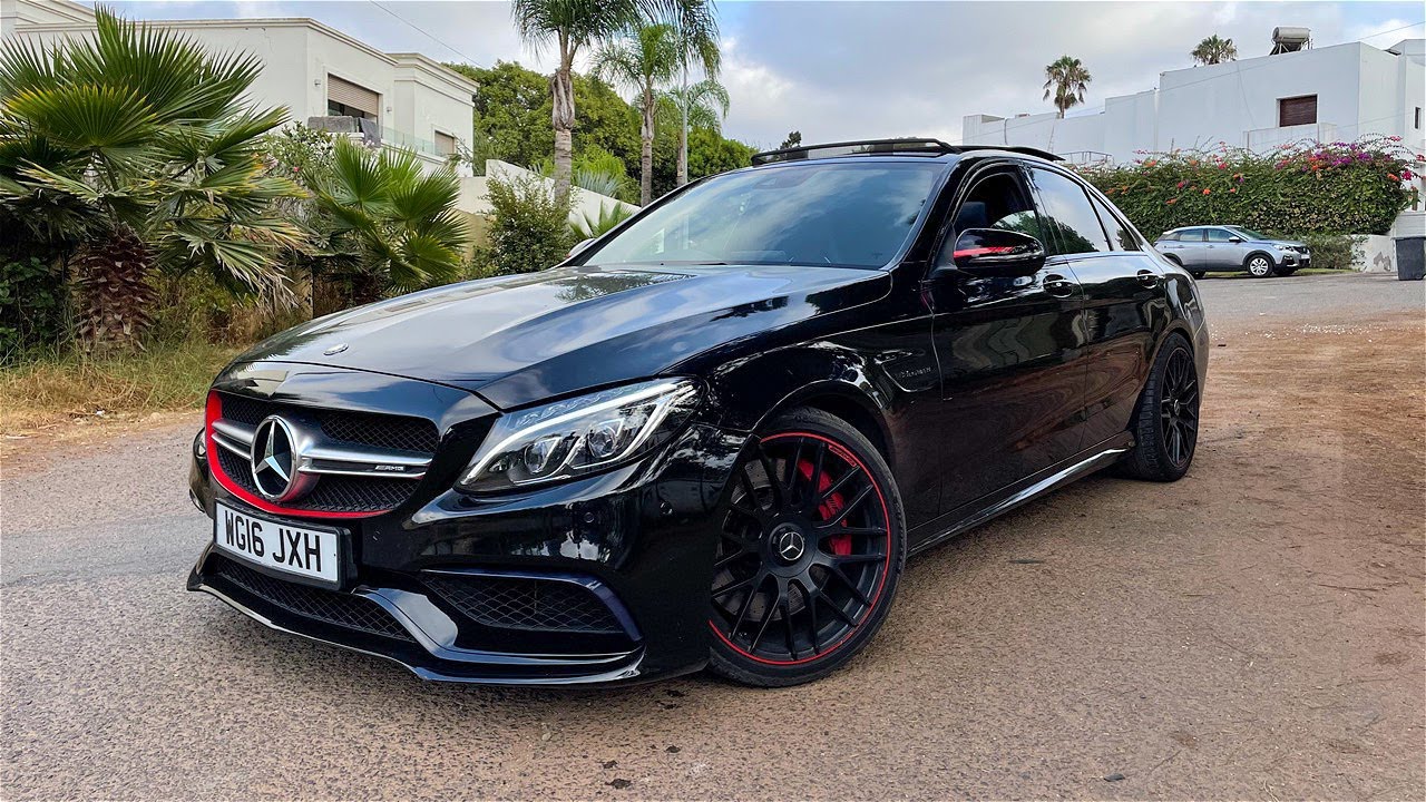 MERCEDES C63s AMG V8 🇲🇦 CRAZY DRIVER 🤪