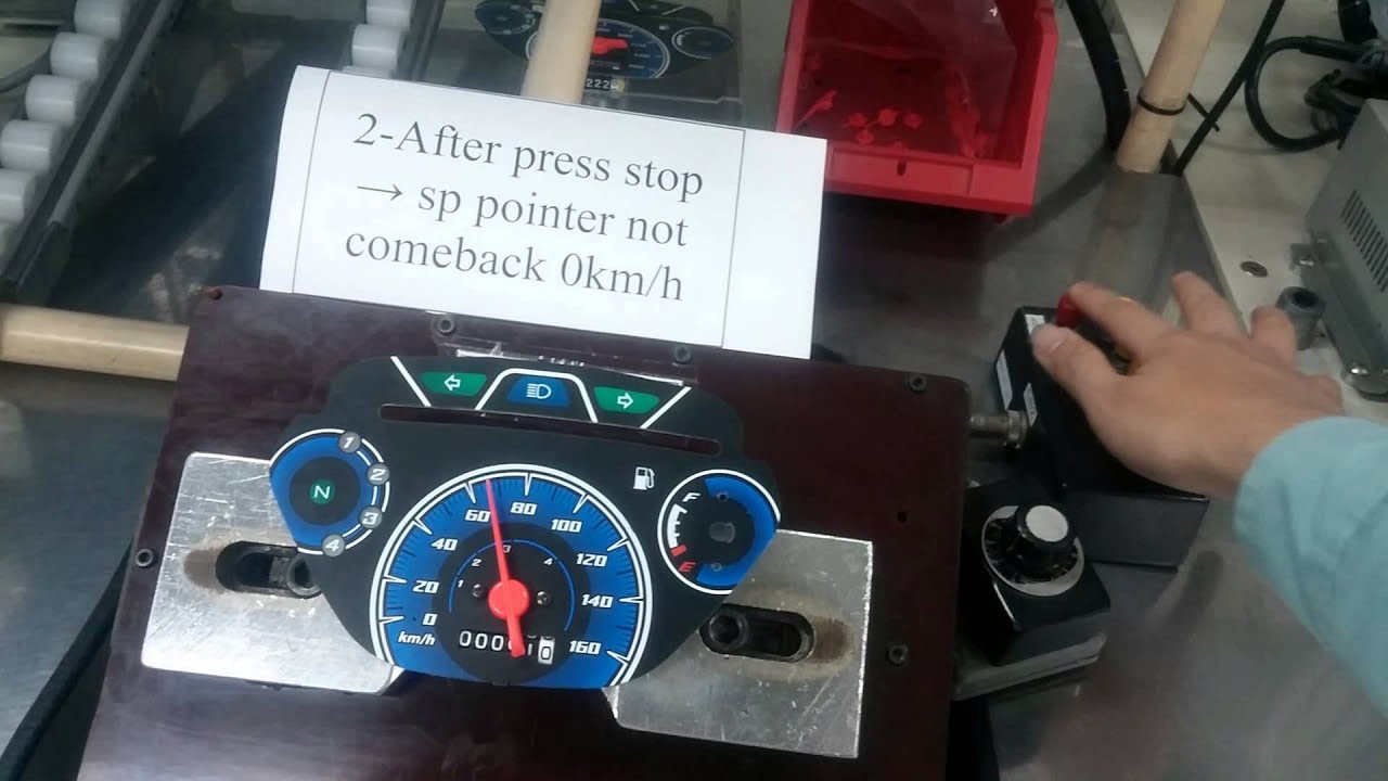Sp Pointer After press Stop sp pointer not cameback 0kmh check after assembly ...