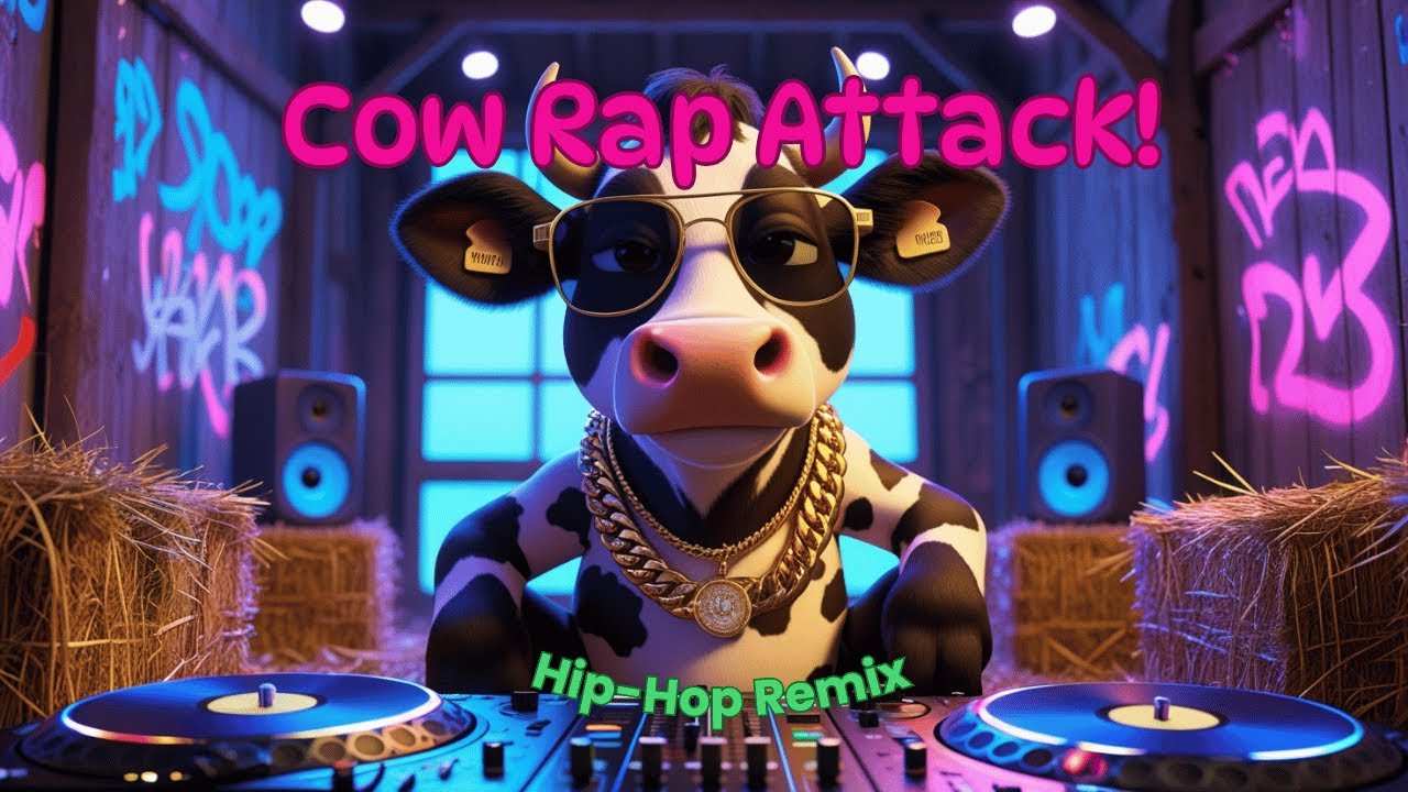 The Cow Jumped Over the Moon 🐄🚀 | Funny Nursery Rhyme Remix for Kids