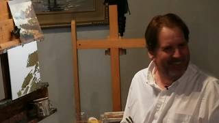 Ray Roberts Seacape Demonstration (oil painting) | Carmel Visual Arts Live Stream