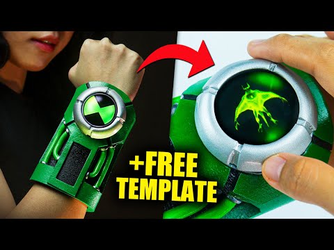 How To Make Ben 10 ULTIMATRIX with Working Dial! +Free Template | Easy DIY Omnitrix