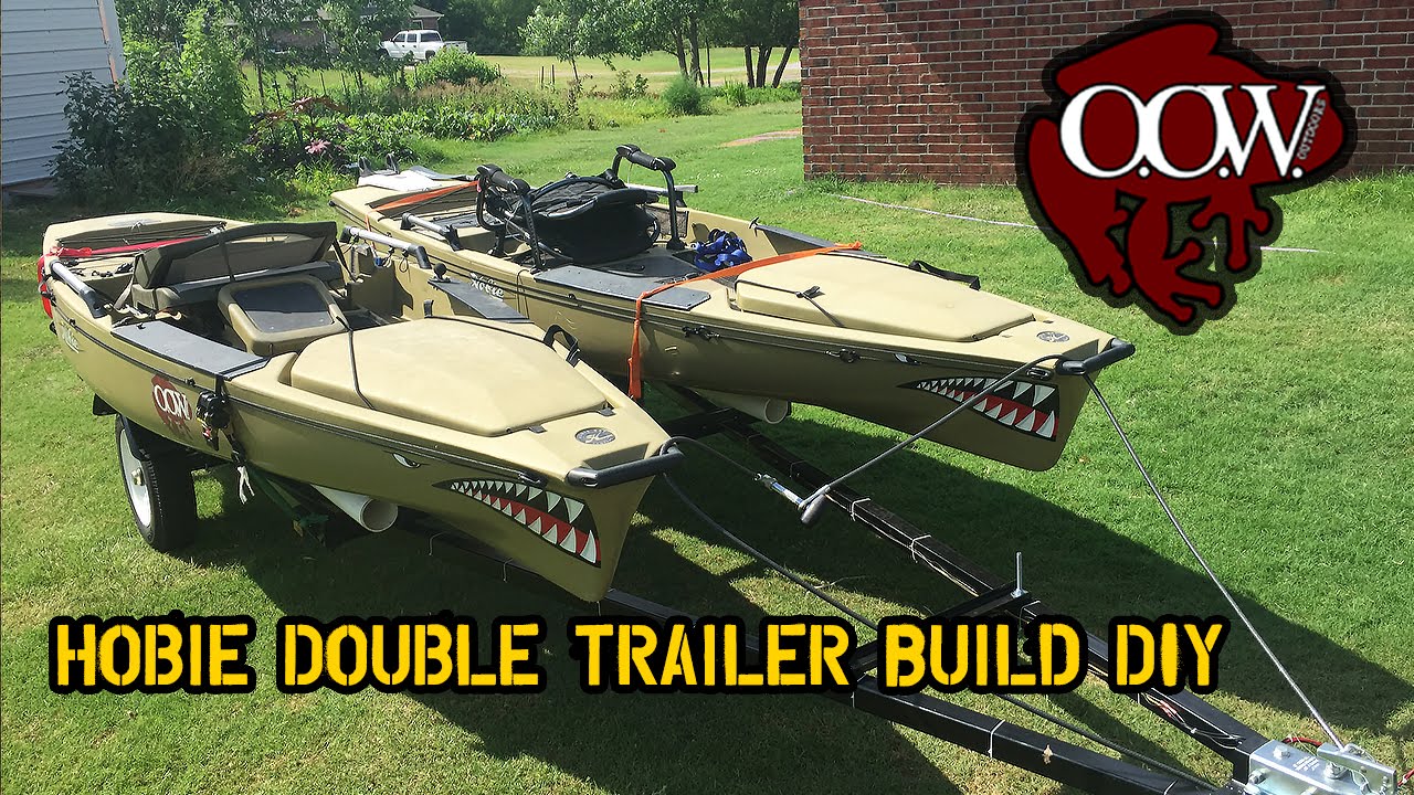 DIY Custom Hobie Double Kayak Trailer Build - OOW Outdoors 