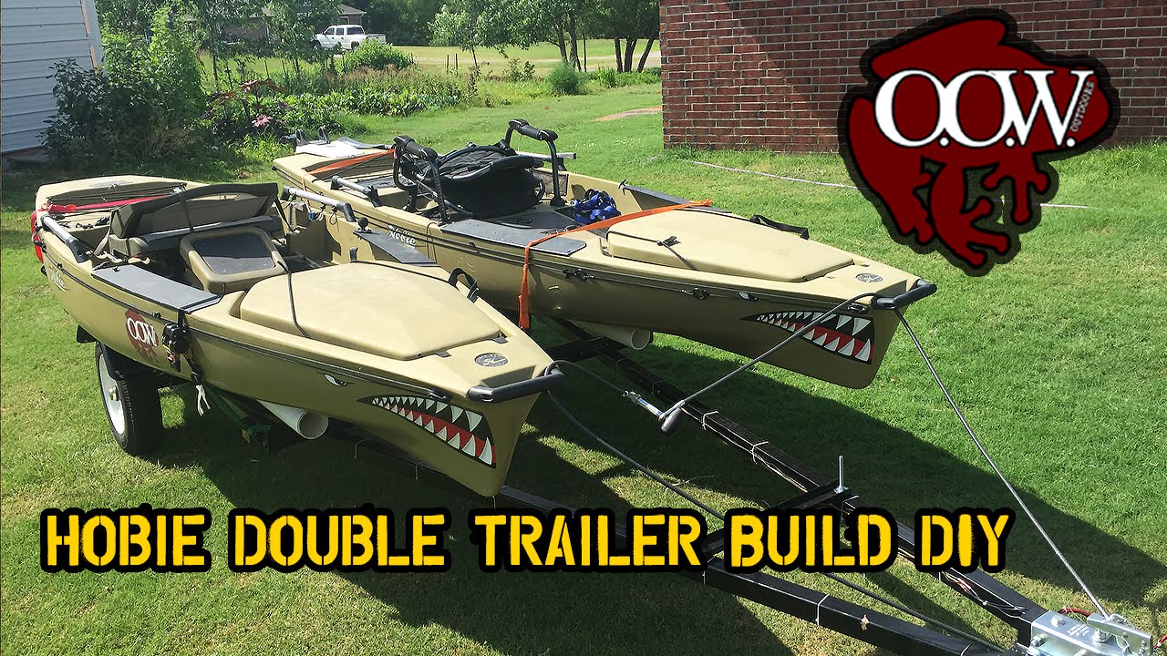 diy custom hobie double kayak trailer build - oow outdoors