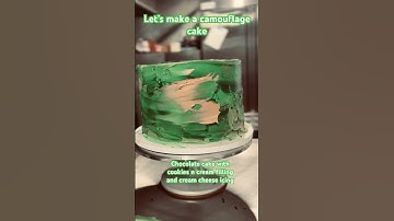Camouflage #cakedecorating #cake #shorts #easydesign